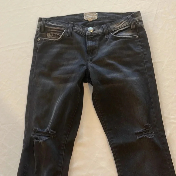 Current/Elliott The Ankle Skinny Blackjack Destroy‎ jeans women’s  size 27 EUC - Picture 2 of 6